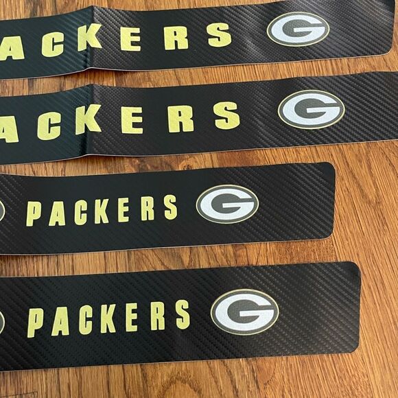 Green Bay Packers threshold protector in Black, yellow and Green set of 4 NWT - Picture 3 of 12
